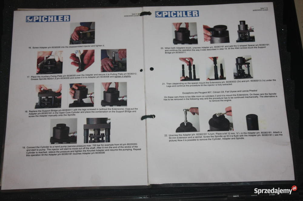 do wyciągania wtryskiwaczy PICHLER
