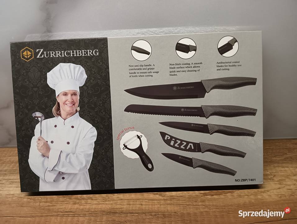 Zestaw wysokiej jakości szwajcarskich noży Murowana Goślina