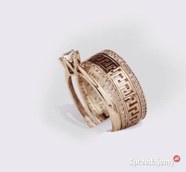 PIERŚCIONEK ZE ZŁOTA WYSADZANY DIAMENTAMI złote mazowieckie Warszawa sprzedam