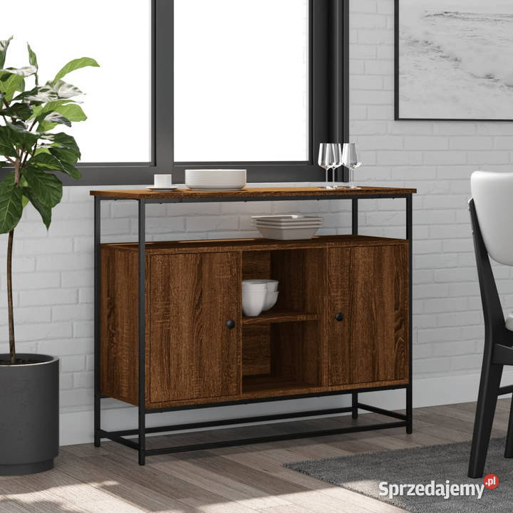 Komoda brązowy dąb 100x35x80 materiał Warszawa