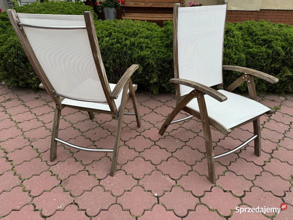 Leżak rozkładany regulowany krzesło ogrodowe Garwolin sprzedam