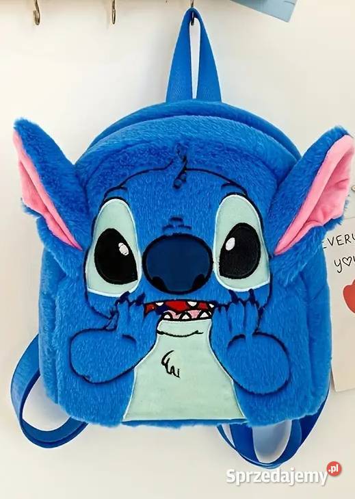 Plecak pluszowy dzieci STITCH Niebieski AS Płock sprzedam