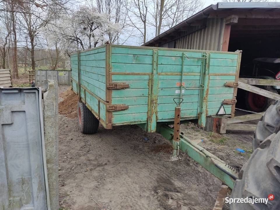 Przyczepa jedno osiowa wywrotka podkarpackie Dulcza Mała sprzedam