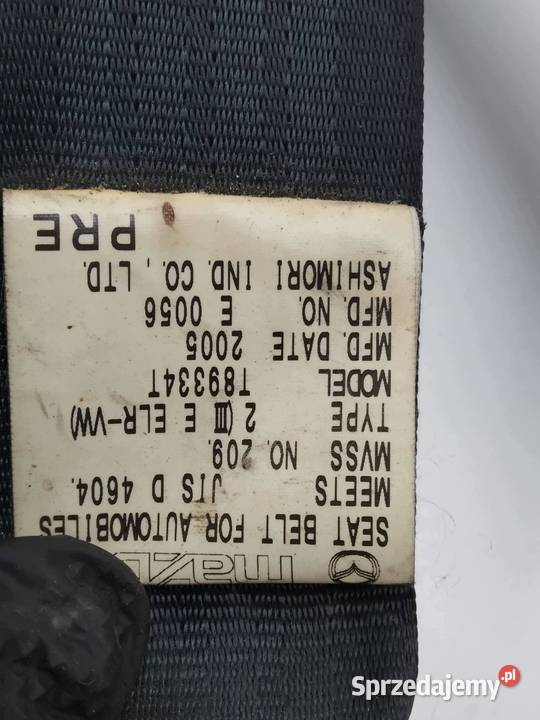 PAS BEZPIECZEŃSTWA LEWY PRZÓD KIEROWCY C25557969 Rok produkcji 2005
