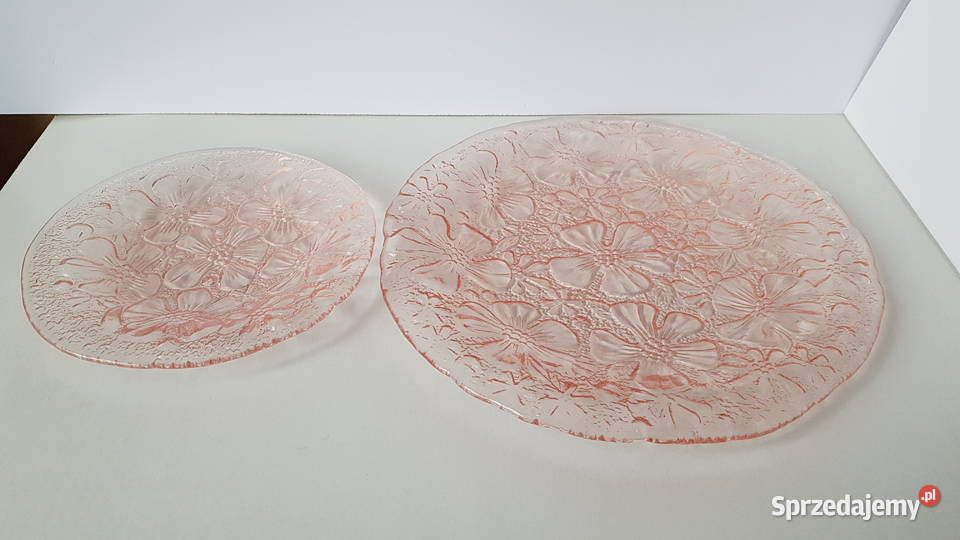 Talerzyk i talerz Anemony Ząbkowice kolorowe śląskie Dąbrowa Górnicza