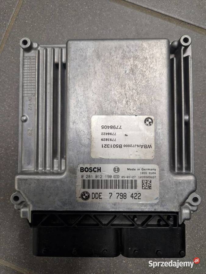 sterownik silnika ECU BMW E60 20 DDE7798422