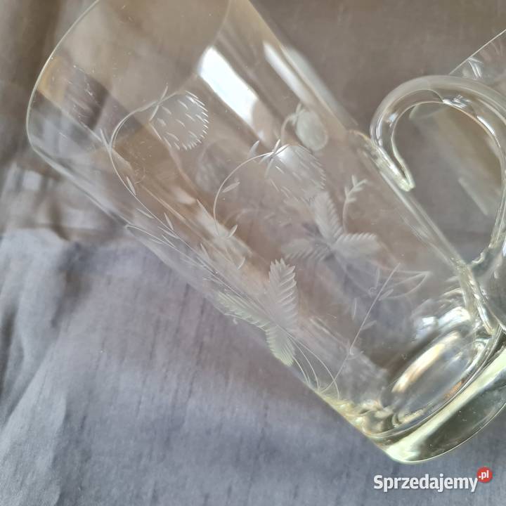Szklanki z uchem Okres PRLu Warszawa