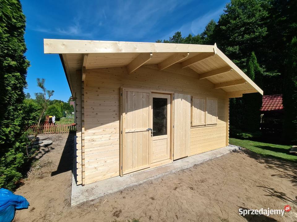 Drewniany domek letniskowy Majka 5x5 22m Mrągowo sprzedam