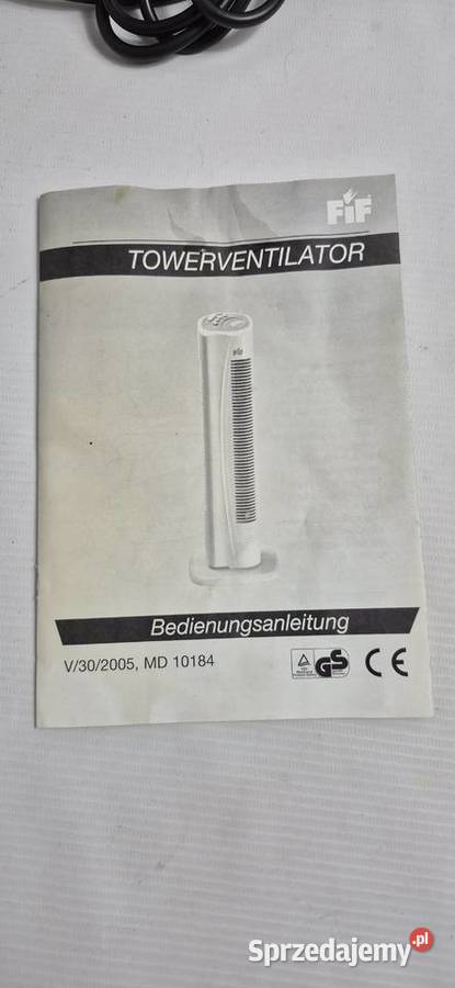 NOWY Wentylator Kolumnowy FiF Medion 50W Timer sprzedam