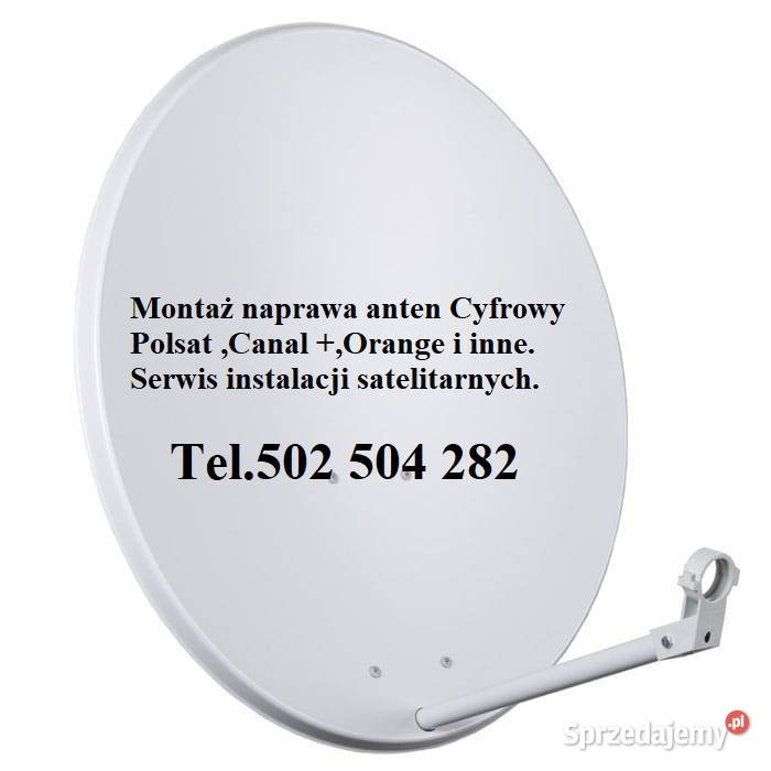 Naprawa i montaż anten satelitarnych i