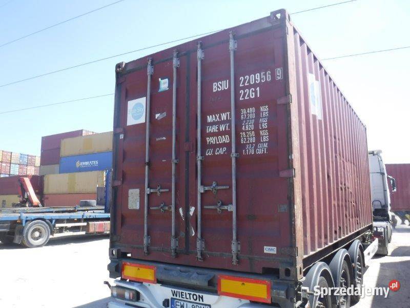 Kontener morski magazynowy 20 używany 6 m Gdańsk sprzedam