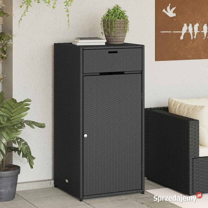 vidaXL Szafka ogrodowa czarna 55x55x111 Warszawa