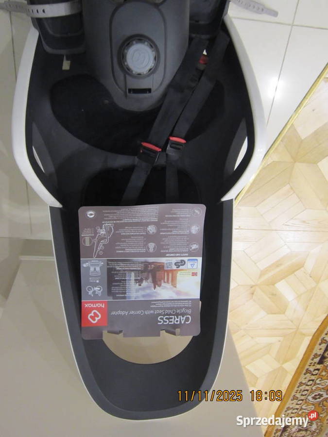 Fotelik rowerowy tylny Hamax Caress amortyzowany Warszawa