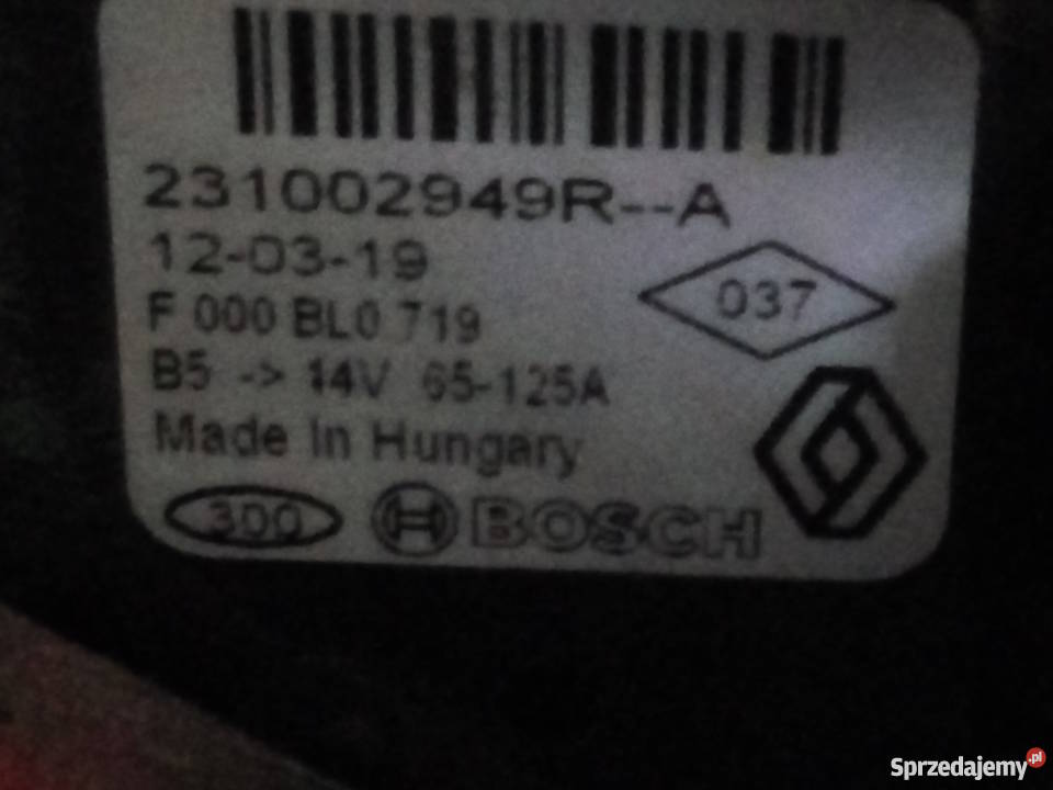 15 dci Alternator 231002949R F 000 BLO 719 Jarocin