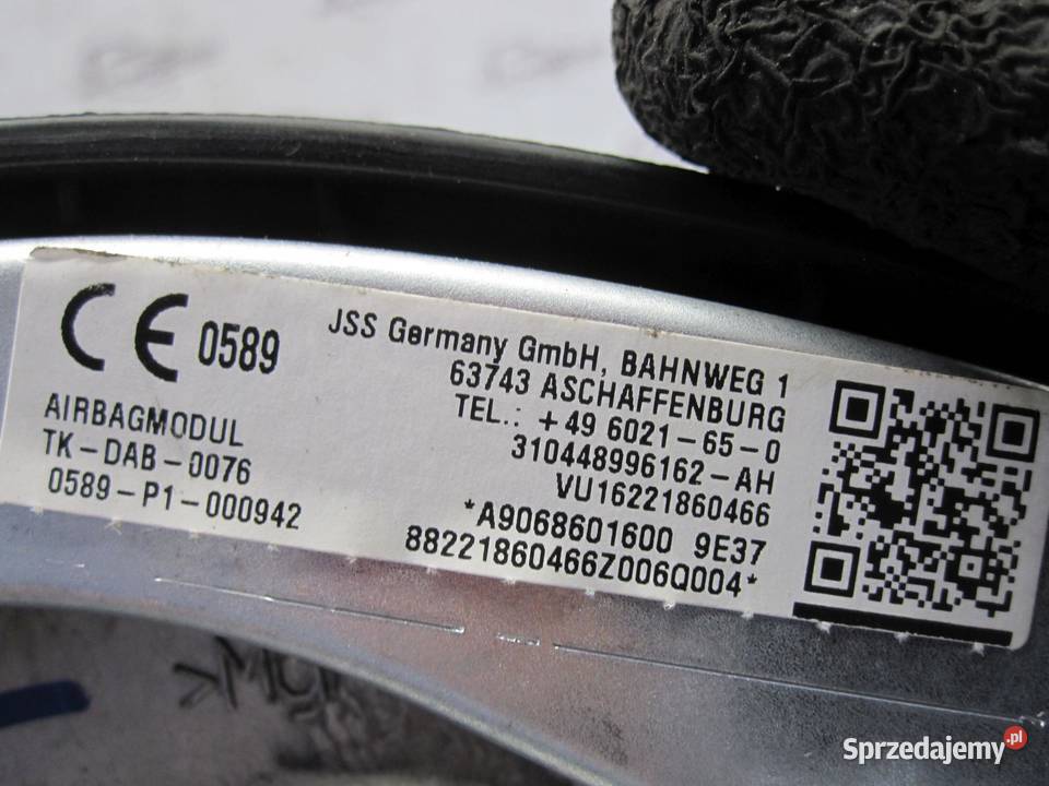 MERCEDES SPRINTER II W906 13r AIRBAG poduszka sprzedam