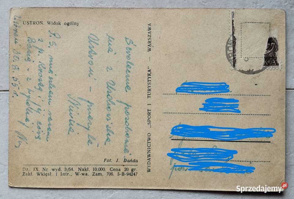 Dwie stare polskie pocztówki kartki pocztowe Dąbrowa Górnicza sprzedam