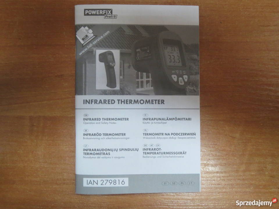 Termometr Na Podczerwień POWERFIX NOWY Katowice