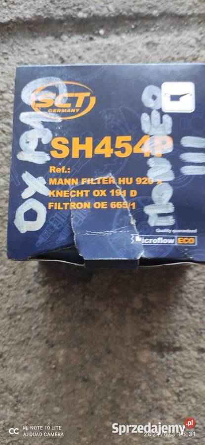 Filtr oleju SCT GERMANY SH 454 P OE 6651 kujawsko-pomorskie Koronowo