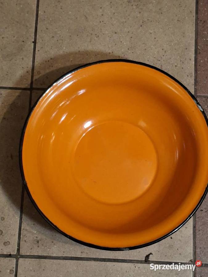 Miski emaliowana Silesia PRL śr 32 Chorzów sprzedam