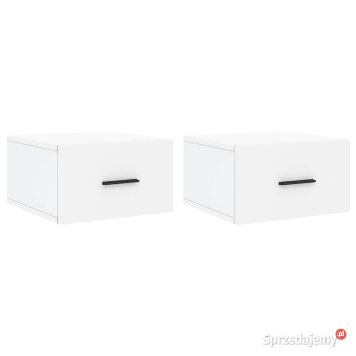 Wiszące szafki nocne 2 białe 35x35x20 WM829853 mazowieckie