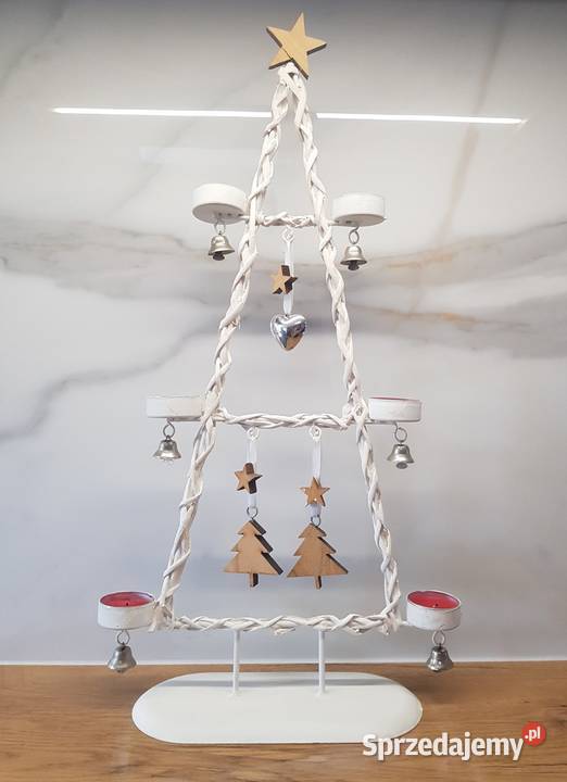 Świecznik Metalowy Choinka 6 świeczek