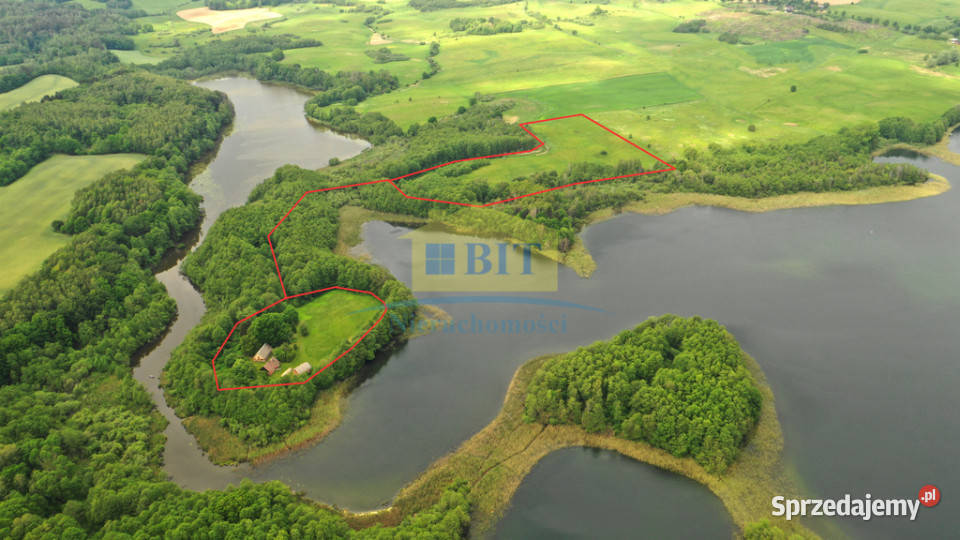 Jezioro Drawsko półwysep Szymalów pow 575ha zachodniopomorskie Czaplinek