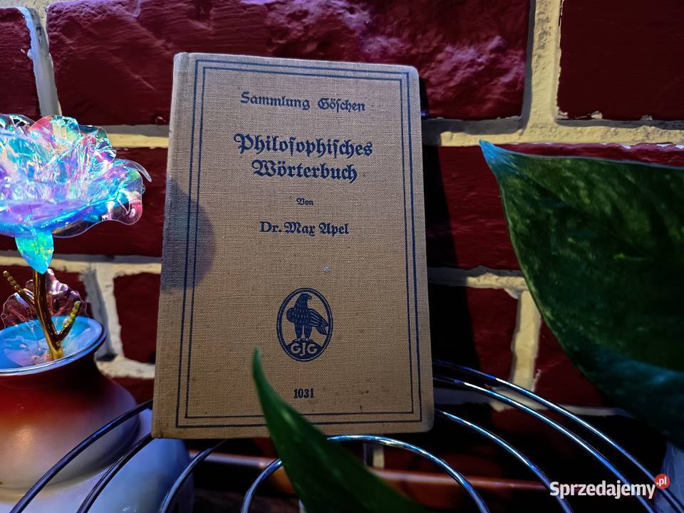Stary Słownik Filozoficzny Philosophisches Antyki, Sztuka, Kolekcje Bydgoszcz sprzedam