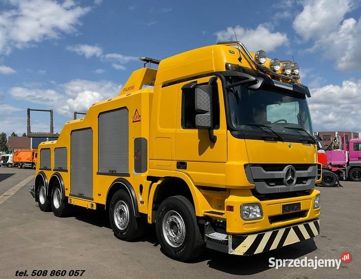 HOLOWNIK 8X4 4osiowy Mercedes pomoc drogowa diesel Autolawety Warszawa