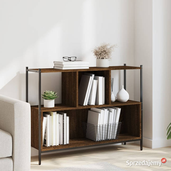 Regał na książki brązowy dąb 102x28x775 WM838902 sprzedam