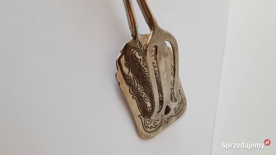 Stare platerowane szczypce do ciasta ciastek Dąbrowa Górnicza