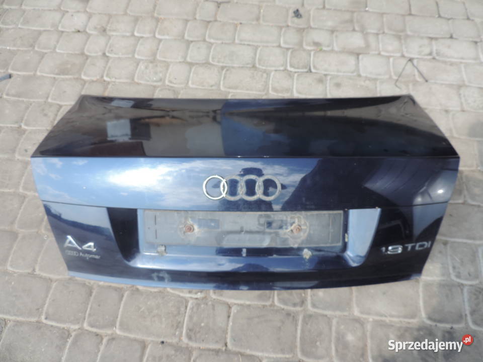 KLAPA BAGAŻNIKA AUDI A4 B6 SEDAN LZ5L Klapy bagażnika Nowy Sącz sprzedam