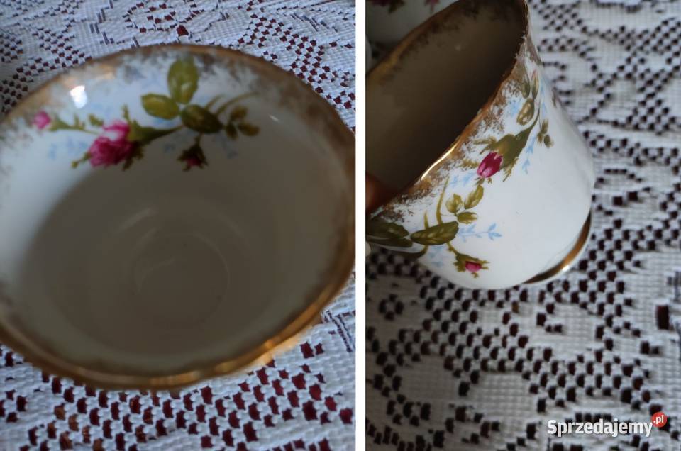 filiżanka Złocona złota Róża Iwona Chodzież Kielce