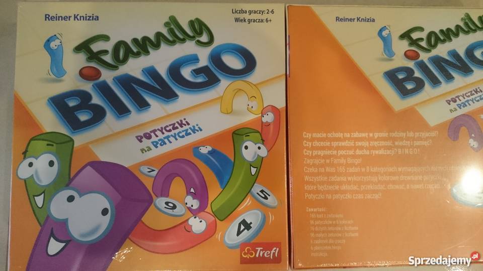 Wesoła gra rodzinna Trefl FAMILY BINGO POTYCZKI Kielce sprzedam