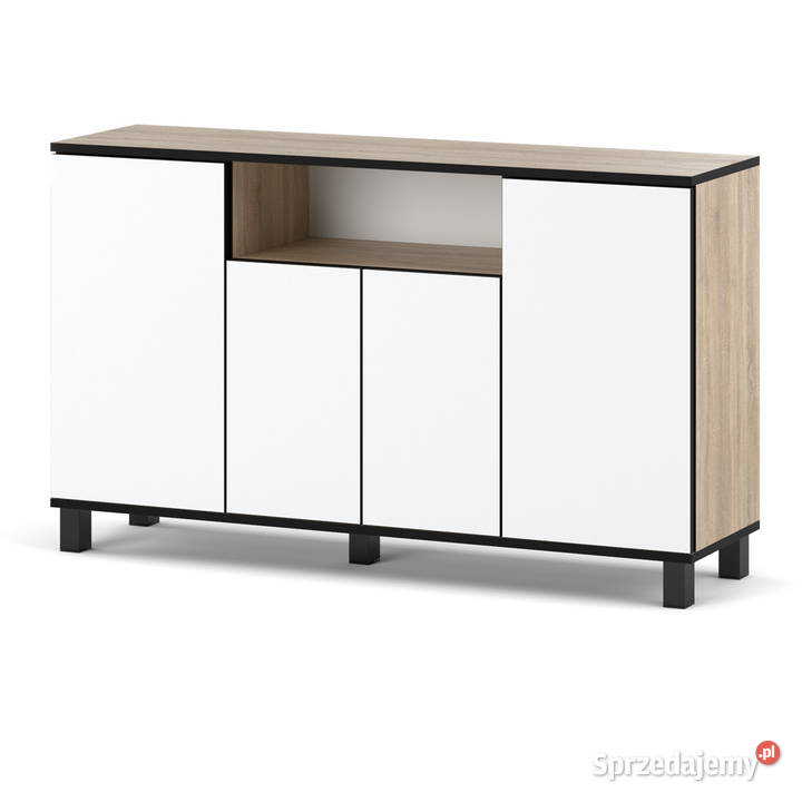 Komoda Z Drzwiczkami Do Sypialni 140 Dąb Sonoma 80cm Komody Elbląg
