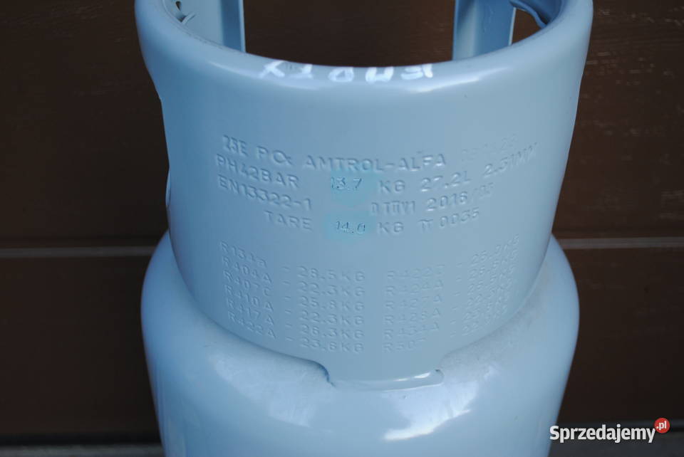 Butla na gaz freon szara gruba ścianka waga gazu Gastronomia lubelskie Turka