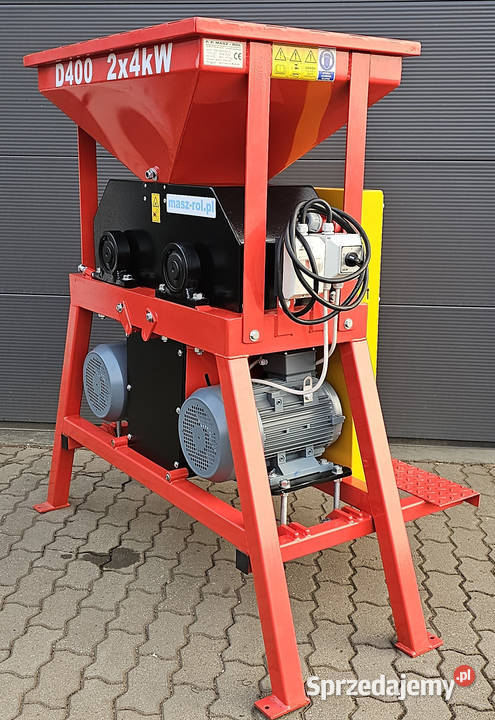 Gniotownik dwusilnikowy silnik pod ramą 2x 4kW kujawsko-pomorskie Rogóźno sprzedam