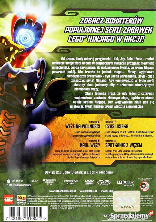LEGO NINJAGO WĘŻY CZĘŚCI 1 6 z MINI ZESTAWEM Kalisz