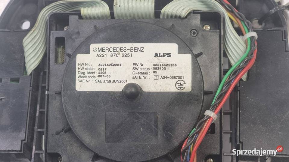PANEL MERCEDES W 221 A2218706251 osobowe Lipno