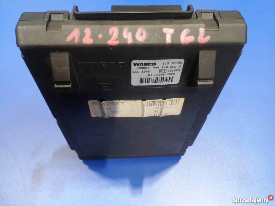STEROWNIK KOMPUTER ZBR 2 MAN 81258067070 Układ elektryczny