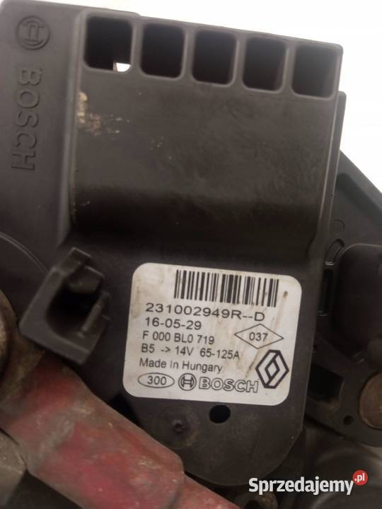 ALTERNATOR 231002949RD 15 DCI Dacia Dokker I Układ elektryczny silnika