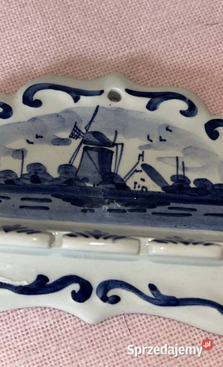 Wieszak Porcelana Wiatrak Syg Delfts Holland pomorskie Gdańsk sprzedam