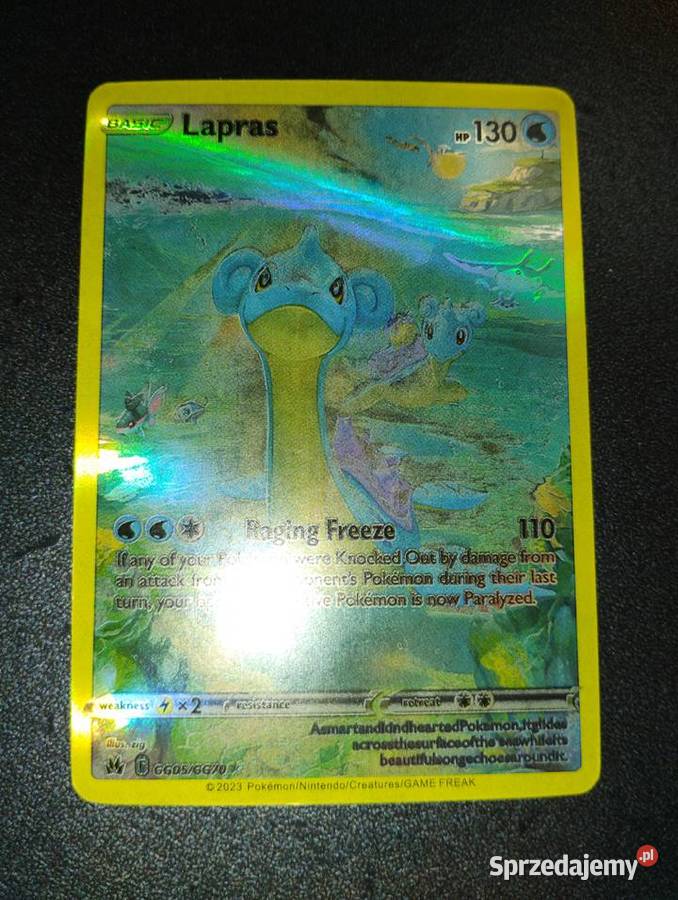 Pokemon Lapras karta Grudziądz sprzedam