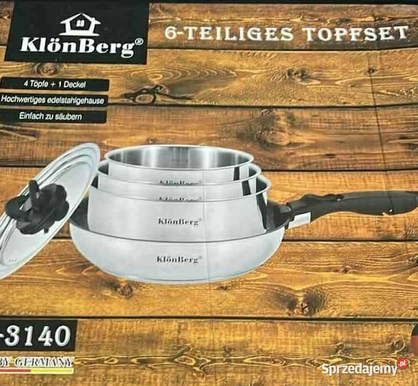 159 Garnki nierdzewne Klonberg z odpinana rączką Zabrze sprzedam