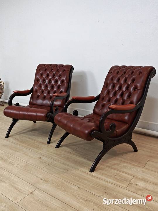 Dwa fotele chesterfield sprzedam