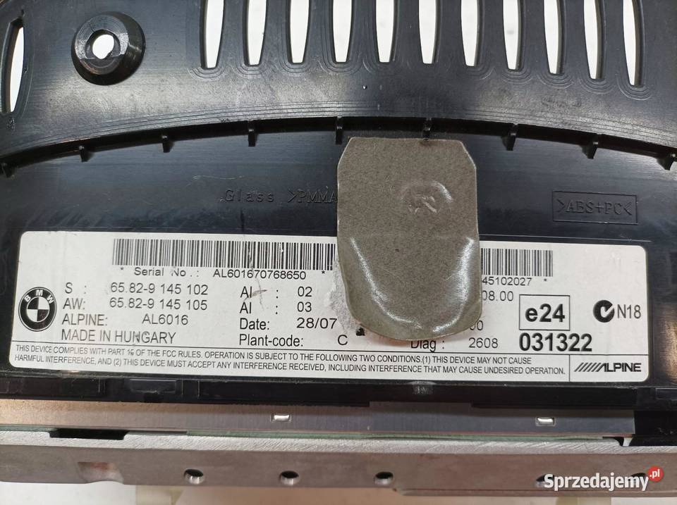 LICZNIK 9145102 Bmw Seria 3 V 20052012 E90 Rok produkcji 2009 świętokrzyskie