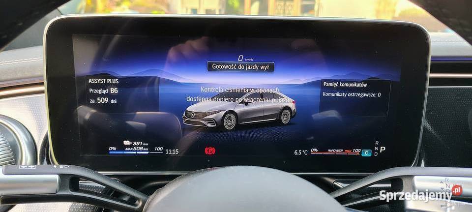 Mercedes EQS 450 Pneumatyka 1Wł ASO 1rej2022 Oś Warszawa sprzedam