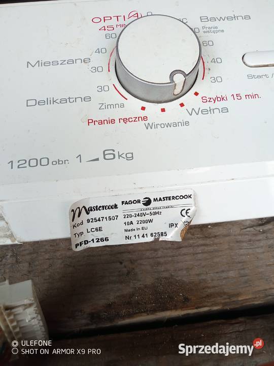 sprzedam pralke mastrercook 6 pfd1266 Strzelno