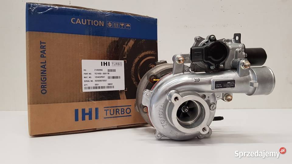 Nowa turbosprężarka TOYOTA 9B002 CT12CV T809A43 osobowe Siedlce