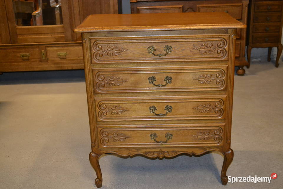 komoda ludwikowska dąb