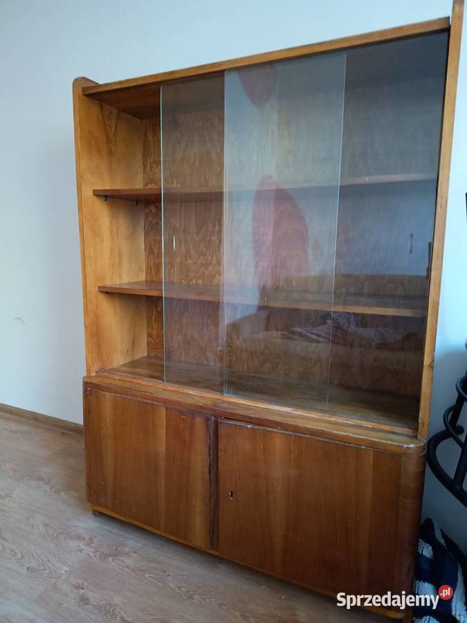 Komoda ze szklaną nadstawką szafa i biblioteczka Kielce